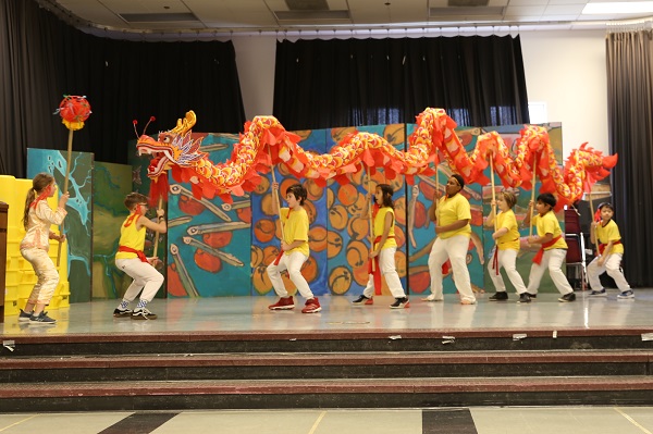 Dearborn Dance Troupe performing Lunar New Year celebration