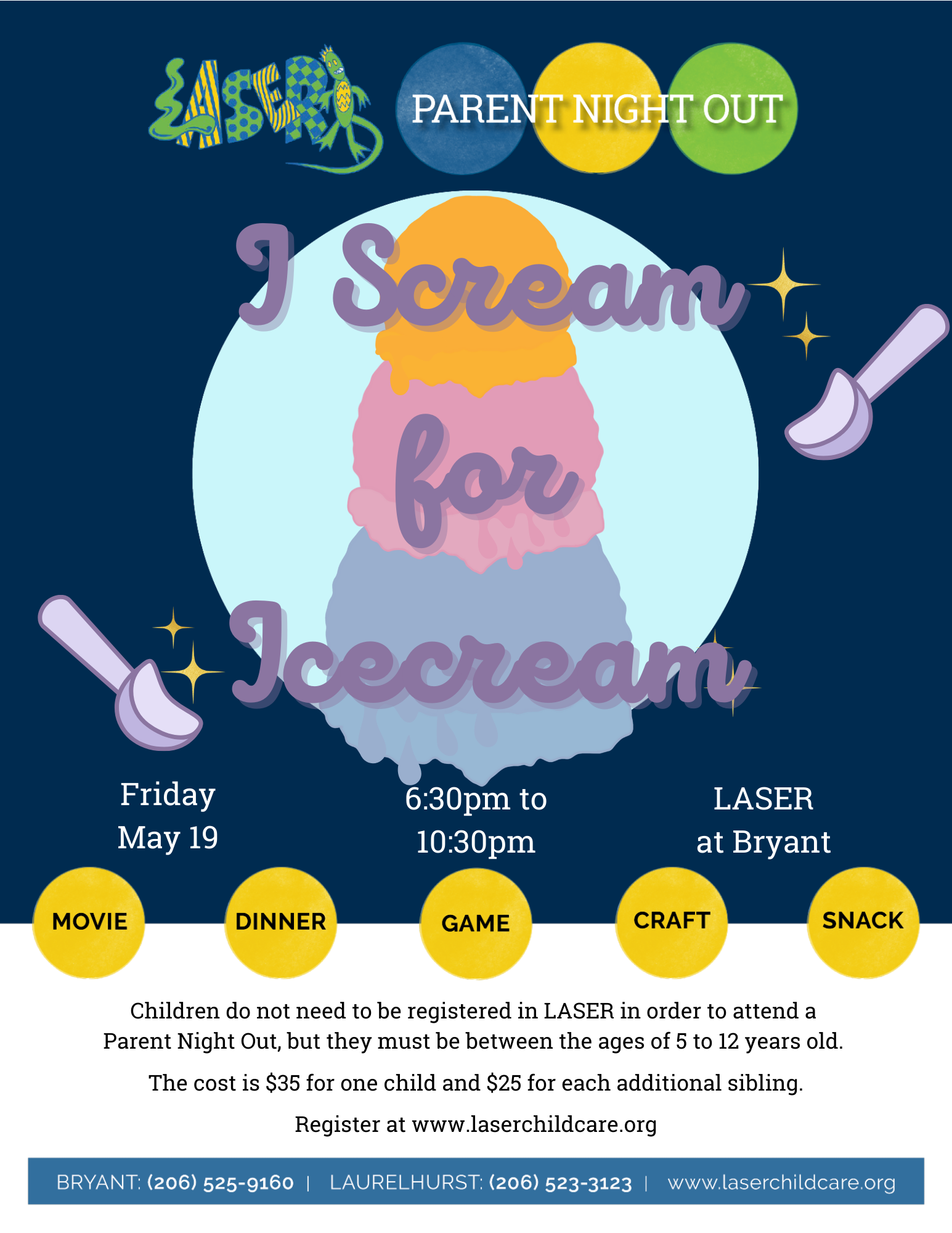 Laser Parent Night Out May 19