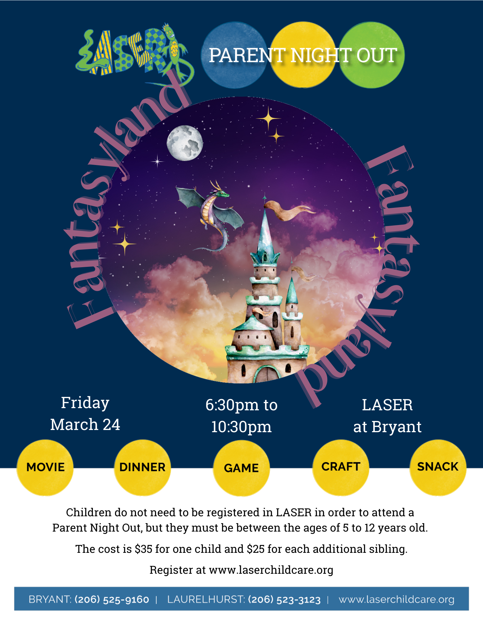 Laser Parent Night Out - March 24